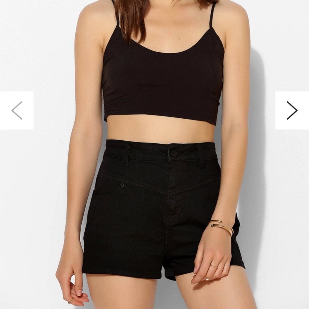 Black Super High-Rise Shorts